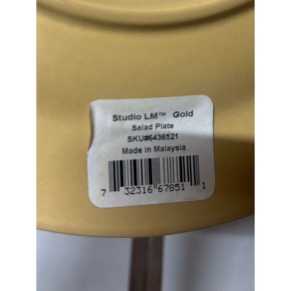 New Dansk Gold Salad Plate. kk439 - Picture 3 of 3